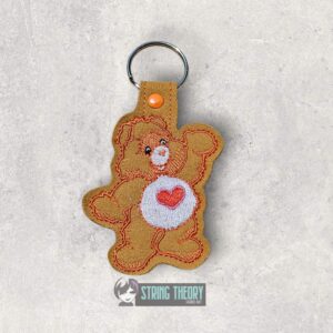Care Bear Tenderheart Bear Fob machine embroidery design