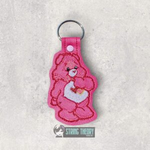 Care Bear Love A Lot Bear Fob machine embroidery design