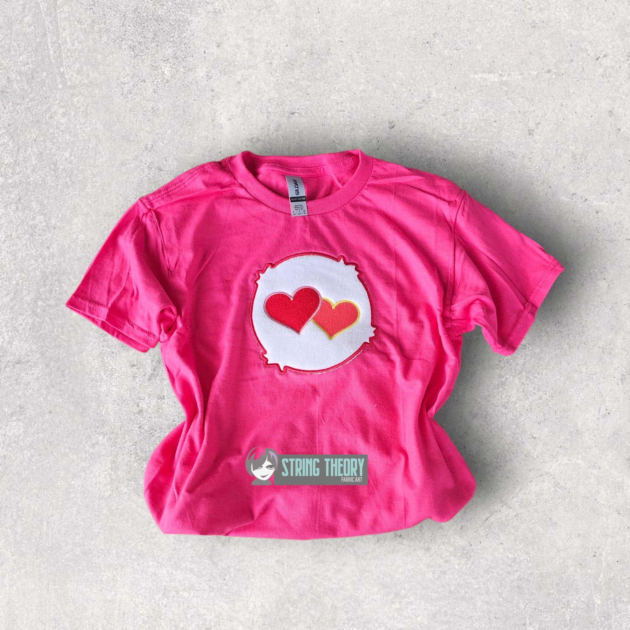 Care Bear Love A Lot Bear Symbol machine embroidery design