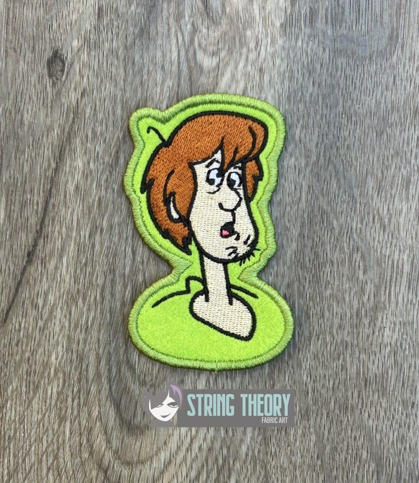 Scooby Doo Shaggy patch machine embroidery design