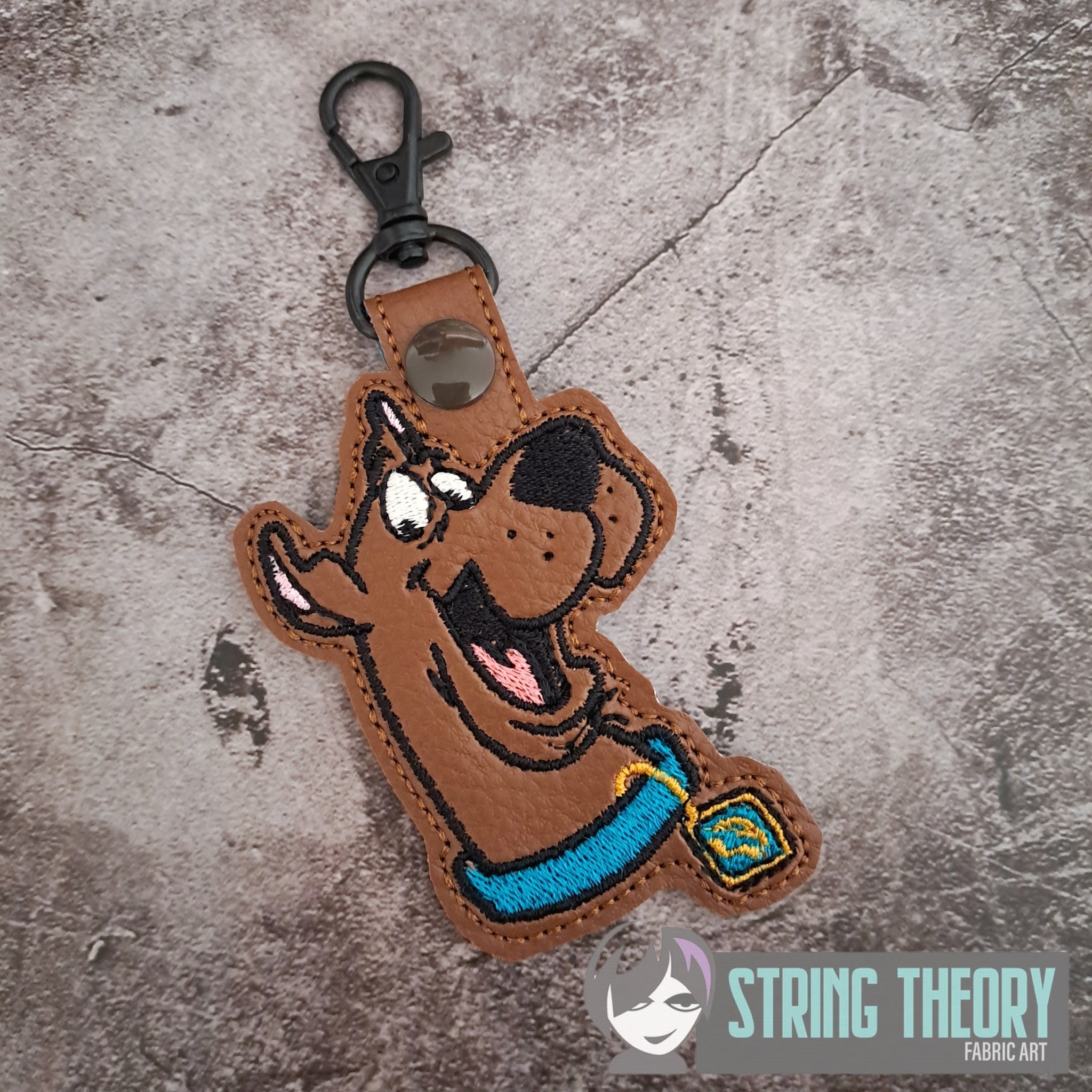 Scooby Doo fob machine embroidery design