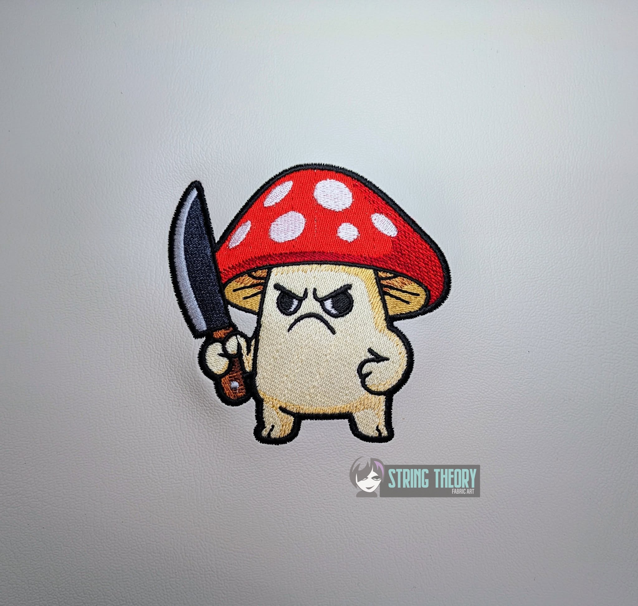 Stabby Mushroom Take no Shittkae Give No Fungus machine embroidery design