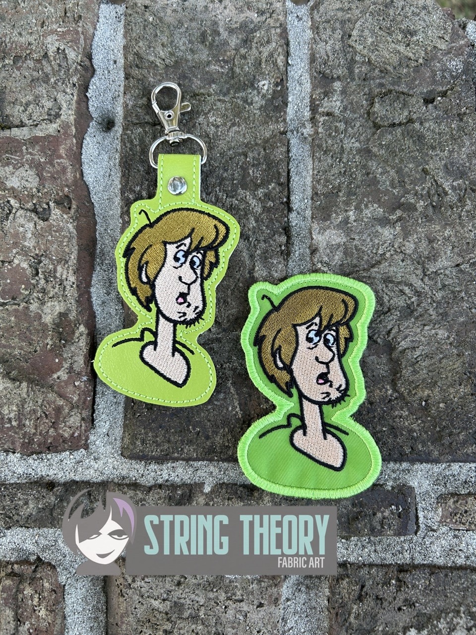 Scooby Doo Shaggy fob patch machine embroidery design