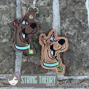 Scooby Doo fob patch machine embroidery design