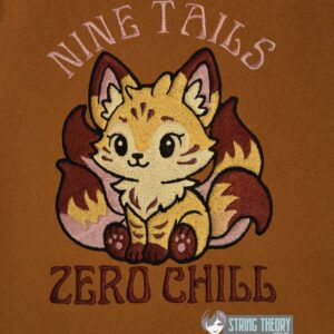 Chibi Kitsune Nine Tails and Zero Chill machine embroidery design