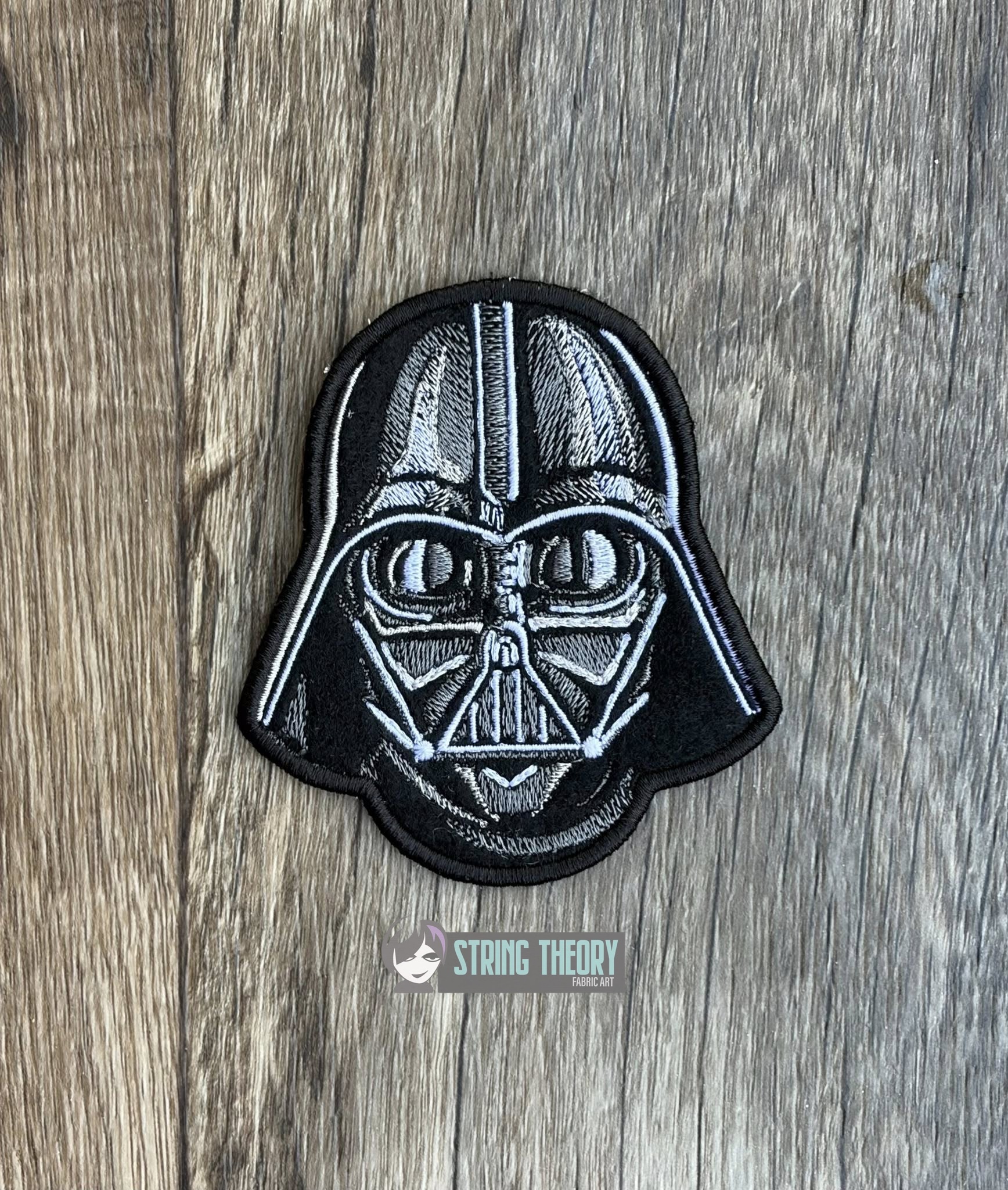 Star Wars Darth Vader fob patch bun cover ITH machine embroidery design