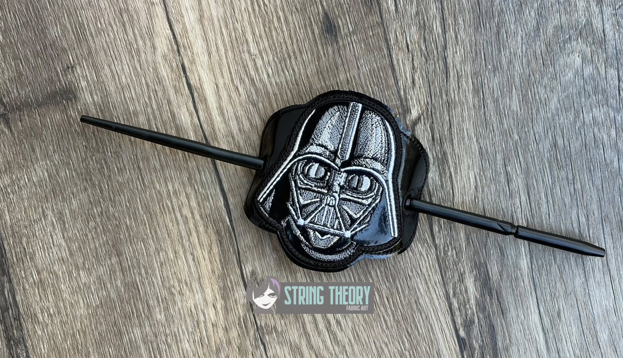 Star Wars Darth Vader fob patch bun cover ITH machine embroidery design