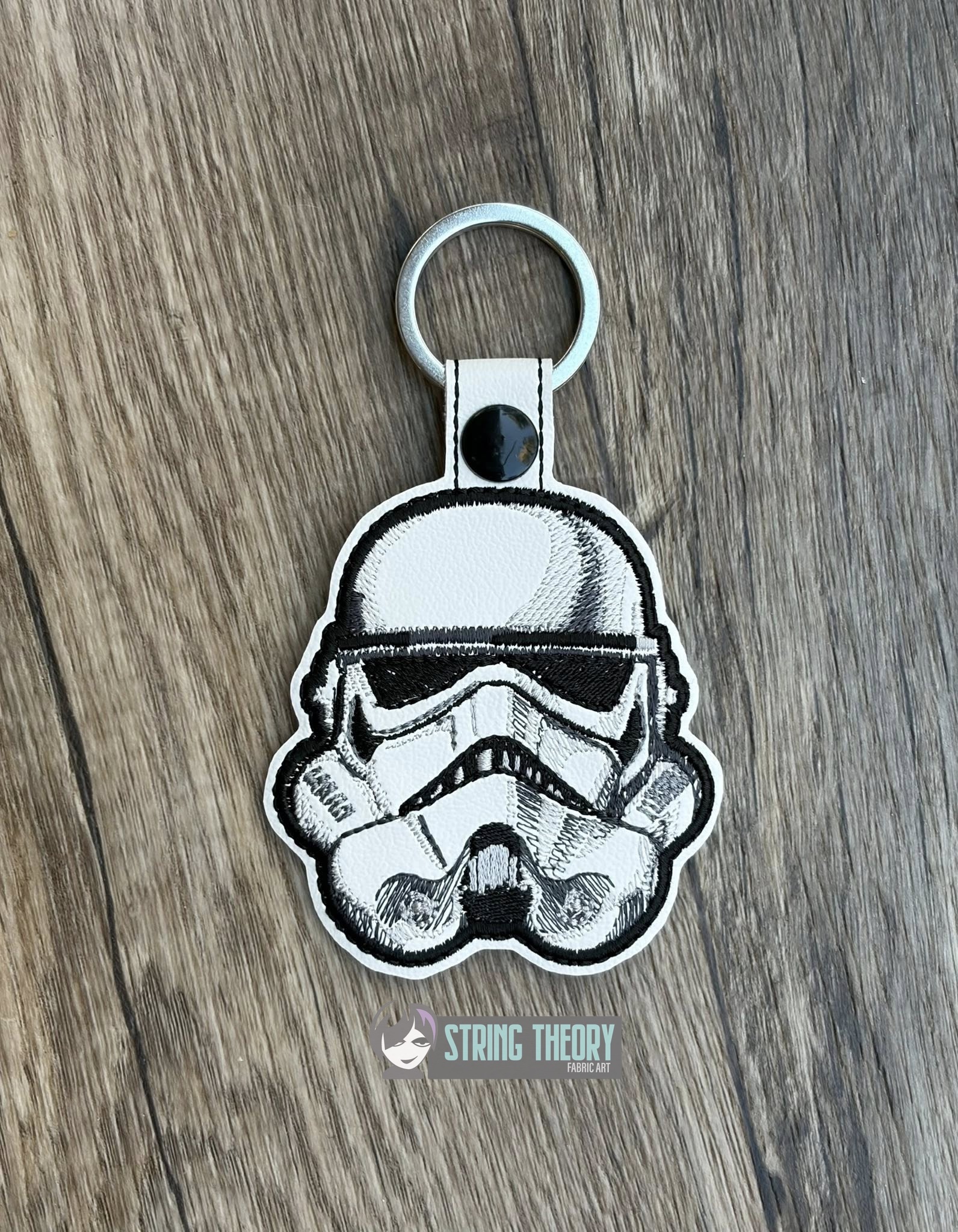 Star Wars Stormtrooper fob ITH machine embroidery design
