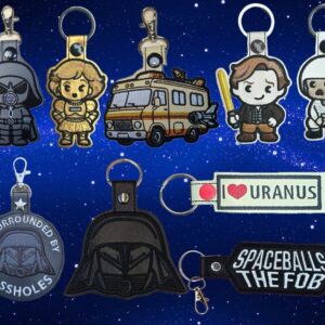 Spaceballs Chibi fobs ITH machine embroidery design