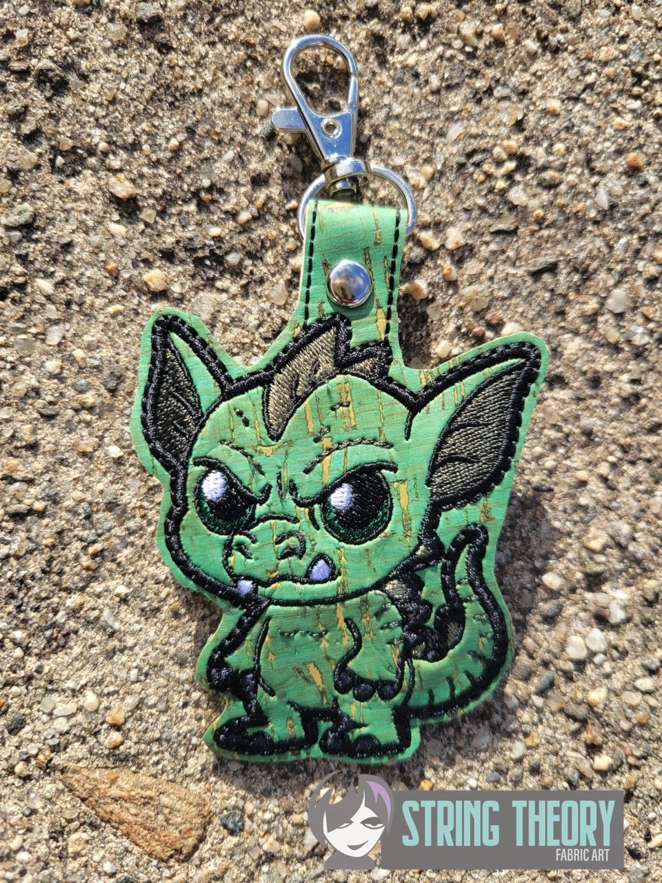 Chibi Chupacabra Snap Tab Key Fob Digital Download for Machine ...