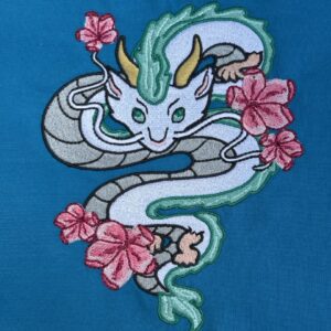 Spirited Away Haku machine embroidery design