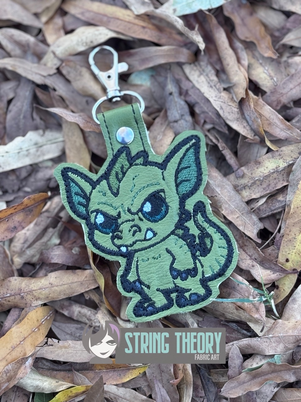 Chibi Chupacabra Snap Tab Key Fob Digital Download for Machine ...