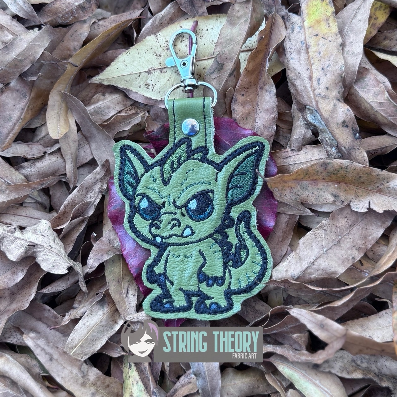 Chibi Chupacabra Snap Tab Key Fob Digital Download for Machine ...