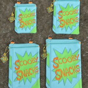Scooby Snack fully lined zip bag ITH Machine Embroidery Design