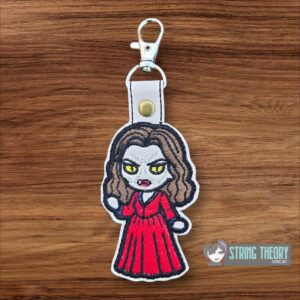 Buffy - Chibi Drusilla fob ITH machine embroidery Design