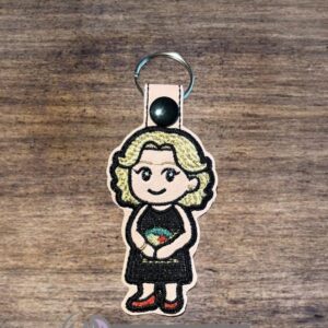 Buffy - Chibi Joyce fob ITH machine embroidery Design