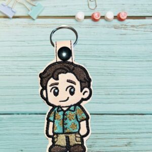 Buffy - Chibi Xander fob ITH machine embroidery Design
