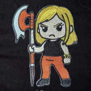 Buffy - Chibi Buffy machine embroidery Design