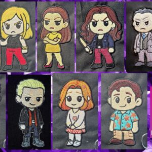 Chibi Buffy the Vampire Slayer machine embroidery Design