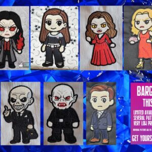 Chibi Buffy the Vampire Slayer machine embroidery Design