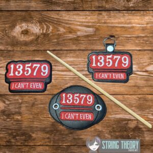 I can't Even ITH machine embroidery design