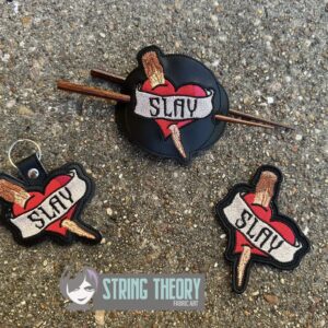 Buffy the Vampire Slayer Slay ITH machine embroidery design