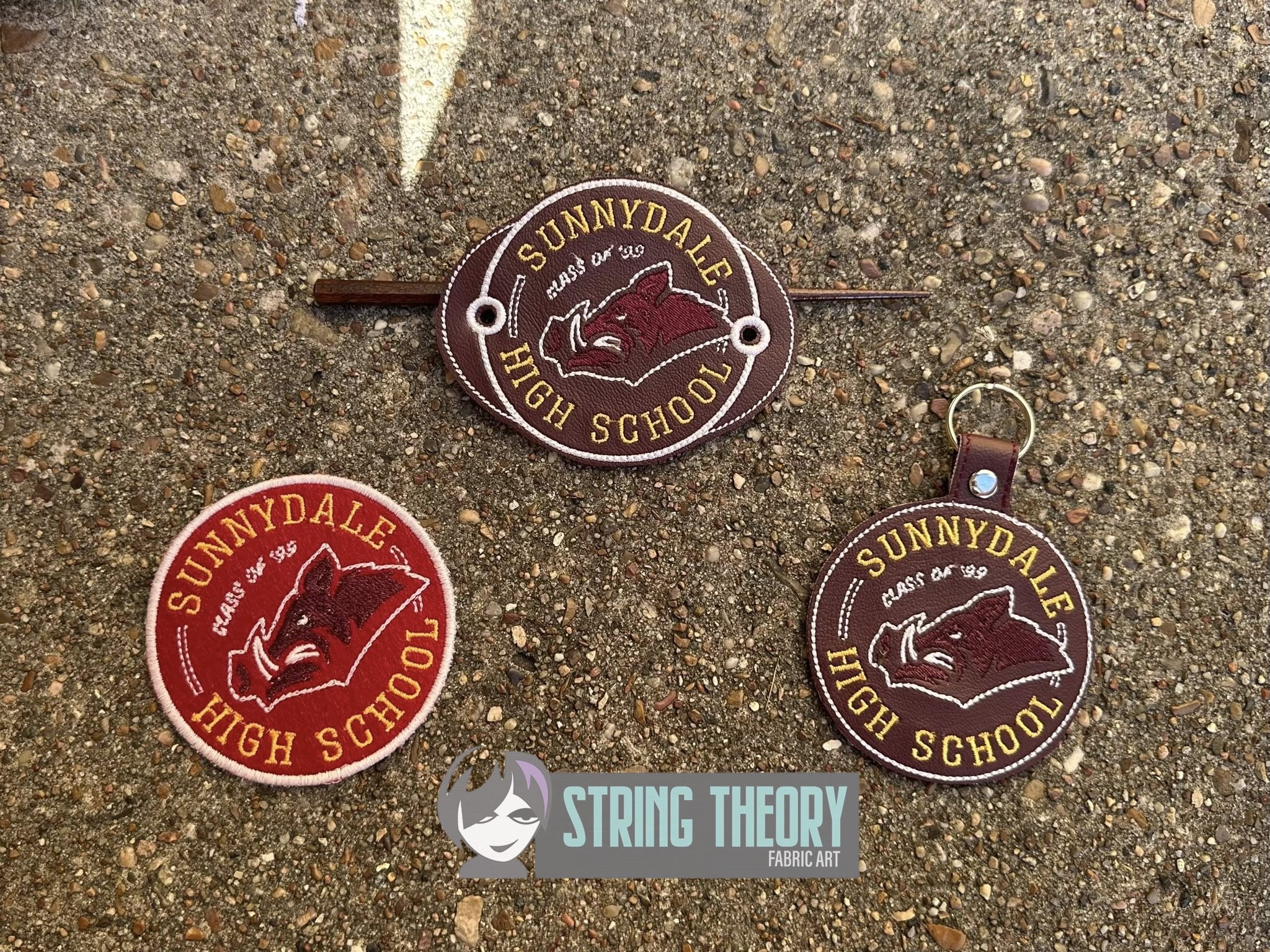 Buffy the Vampire Slayer SHS Razorbacks ITH machine embroidery design