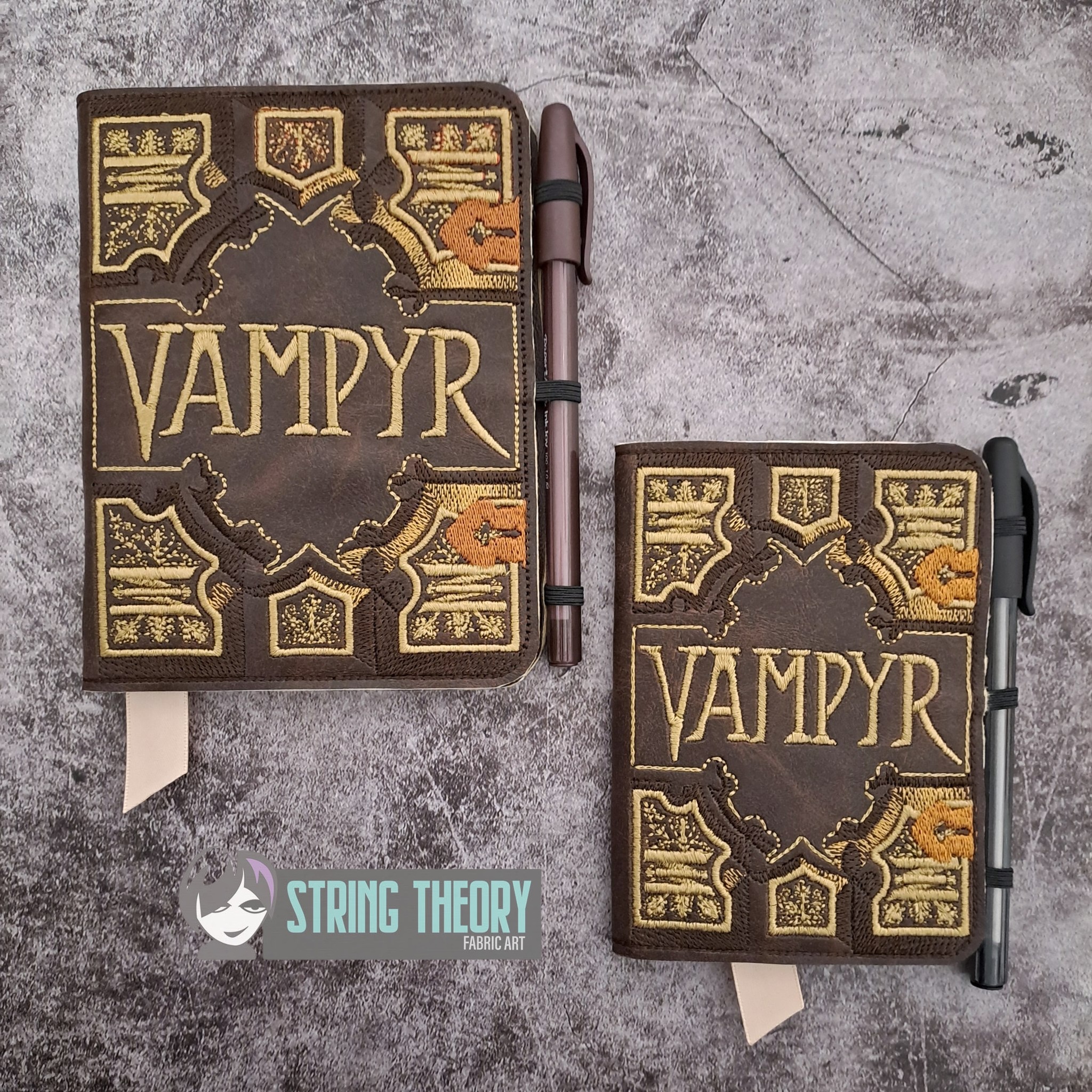 Buffy the Vampire Slayer Vampyr Notebook Cover ITH machine embroidery design