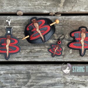 Buffy the Vampire Slayer B Stake ITH machine embroidery design