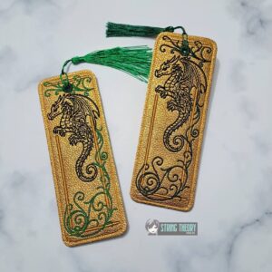 Dragon Diplomacy Prophecy Bookmark ITH Machine Embroidery Design