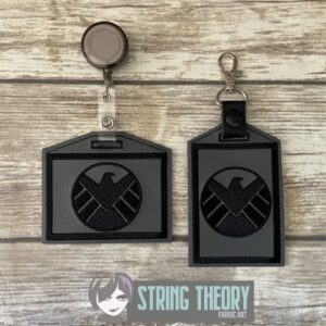 SHIELD Industries ID Badge Holder ITH machine embroidery design