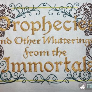 Prophecy Dragon full fill machine embroidery design