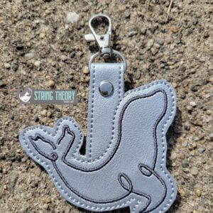 Continuous Line Seal ITH Fob machine embroidery design